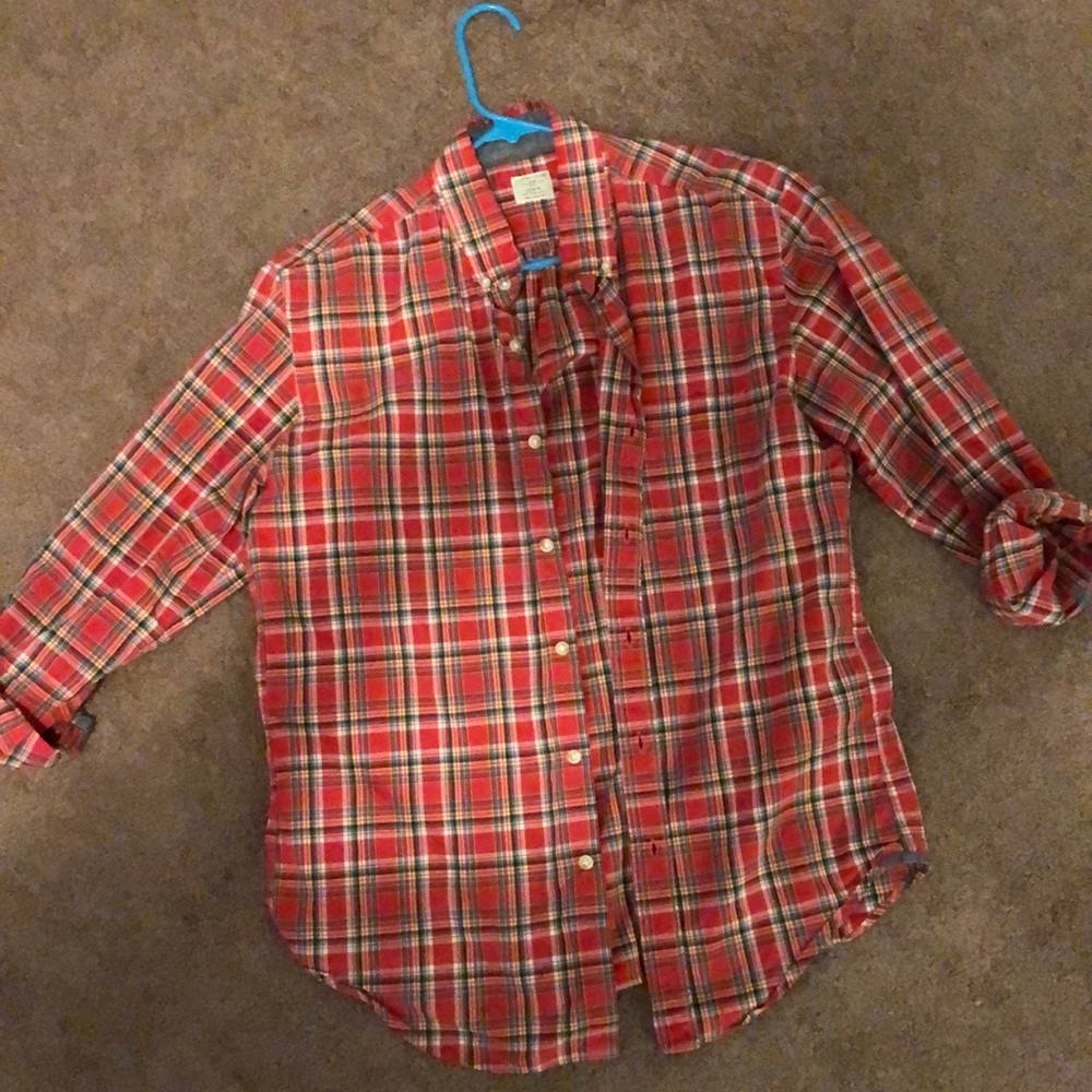 J crew plaid dress shirt